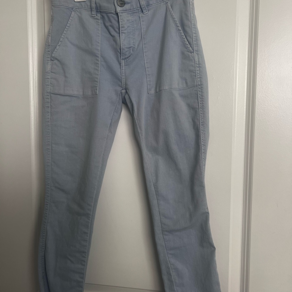 LOFT Women's Skinny Crop Jeans in Soft Blue